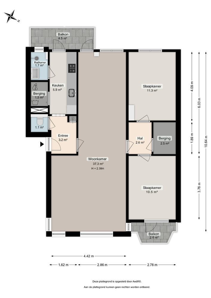 Florakade 408, 9713 ZL Groningen - € 280.000 k.k. - ben-s Makelaars Groningen