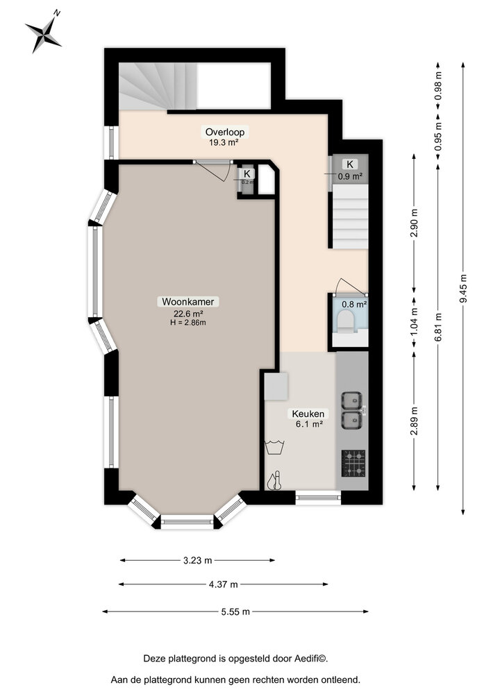 Noorderbinnensingel 591a, 9712 XE Groningen - € 345.000 k.k. - ben-s Makelaars Groningen