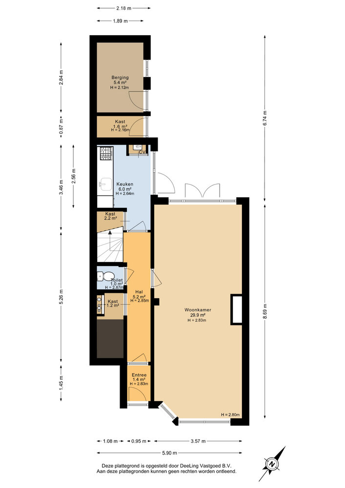 E. Thomassen à Thuessinklaan 20, 9713 JV Groningen - € 325.000 k.k. - ben-s Makelaars Groningen