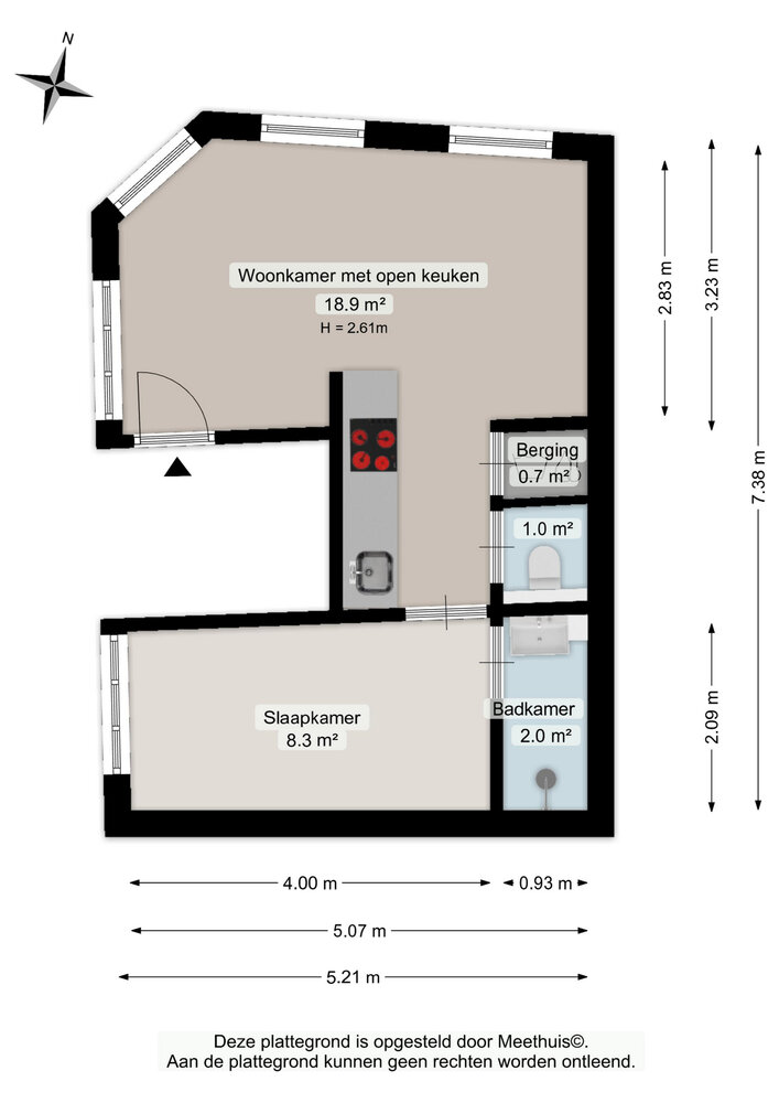 Middenstraat 2b, 9724 JB Groningen - € 190.000 k.k. - ben-s Makelaars Groningen