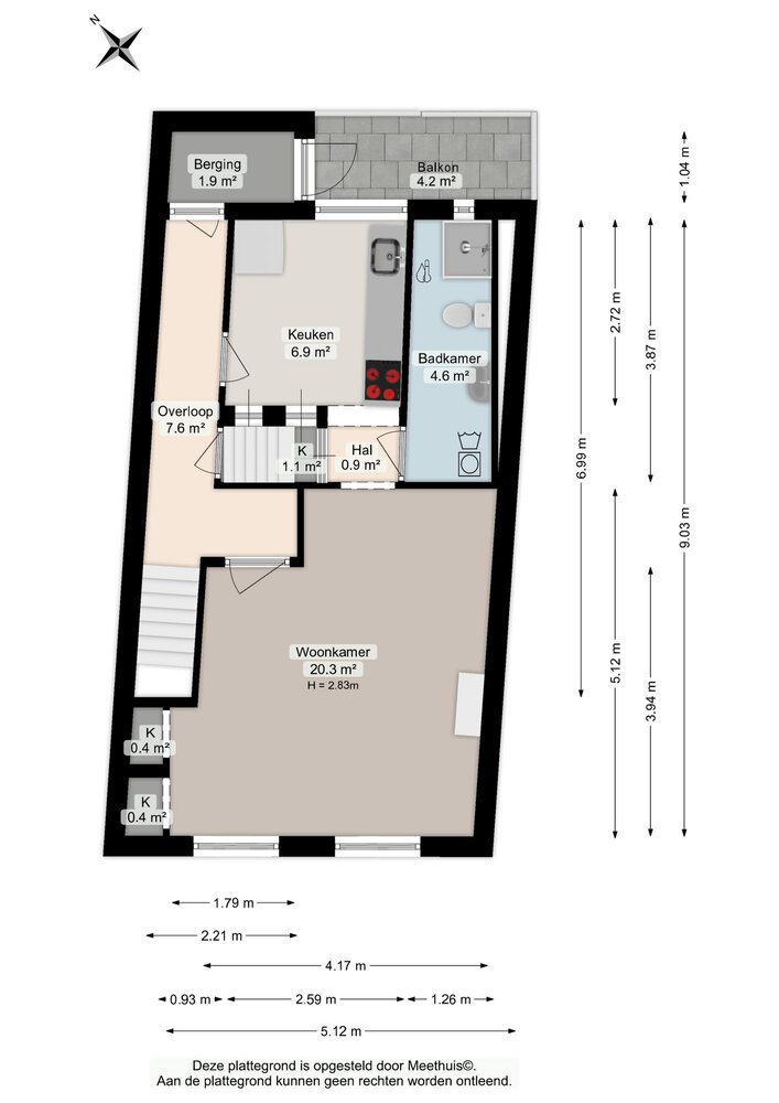 Jan Goeverneurstraat 14a, 9724 LL Groningen - € 250.000 k.k. - ben-s Makelaars Groningen