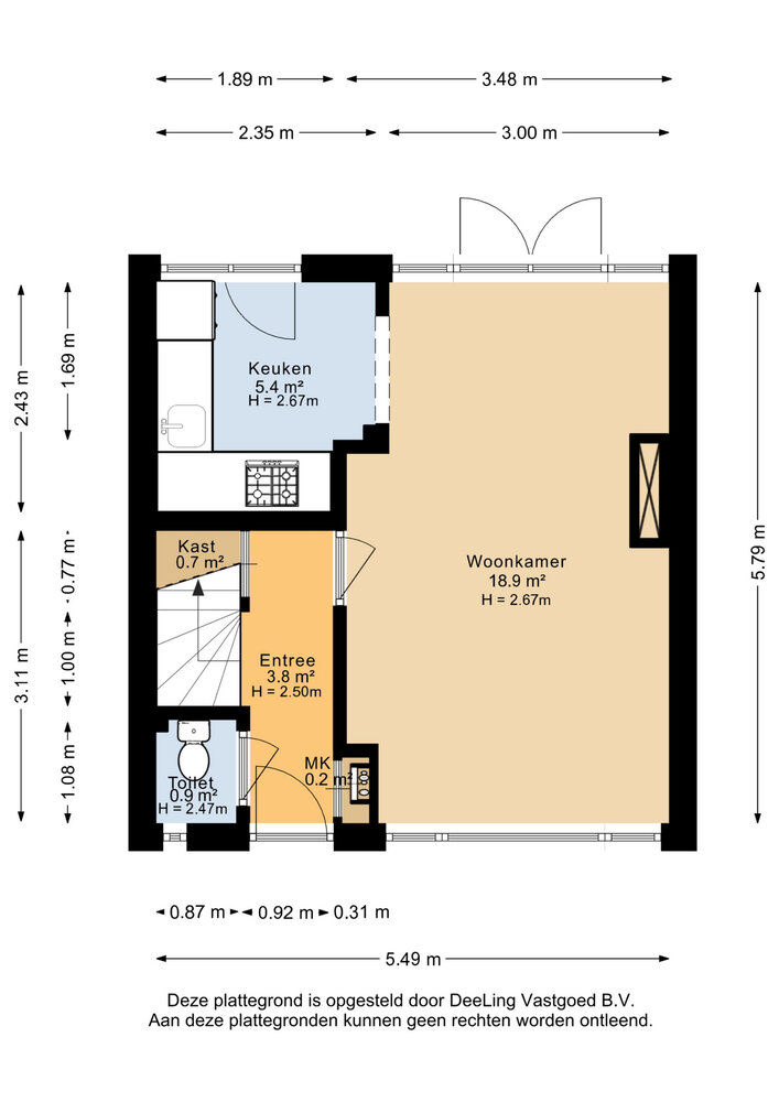 Bernhardlaan 21, 9744 EK Groningen - € 295.000 k.k. - ben-s Makelaars Groningen