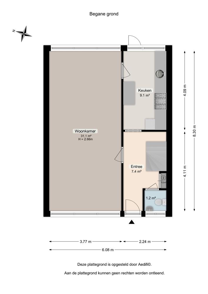 Berilstraat 7, 9743 HX Groningen - € 295.000 k.k. - ben-s Makelaars Groningen